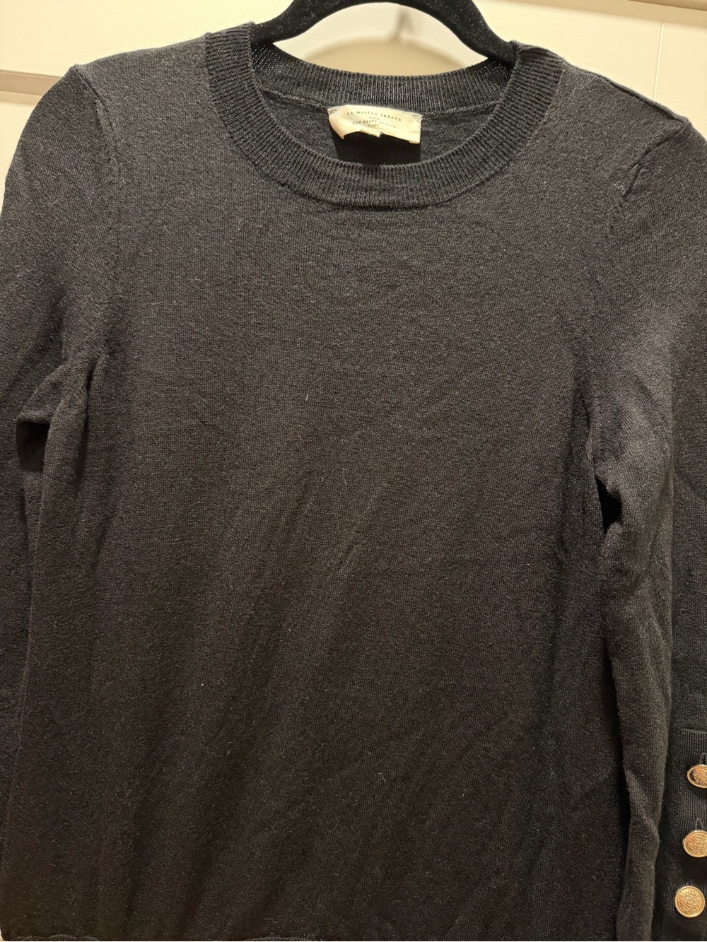 Sezane Paulo Jumper Black - Size L